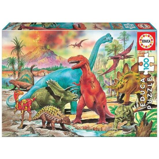 PUZZLE 100 PZAS. DINOSAURIOS image 0