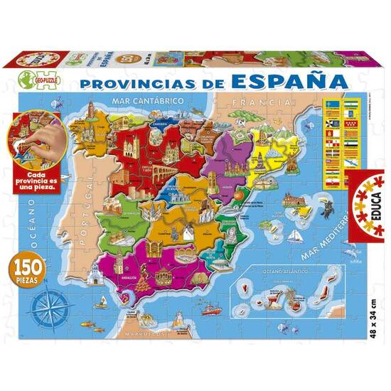 PUZZLE 150 PZAS. PROVINCIAS ESPAÑA image 0