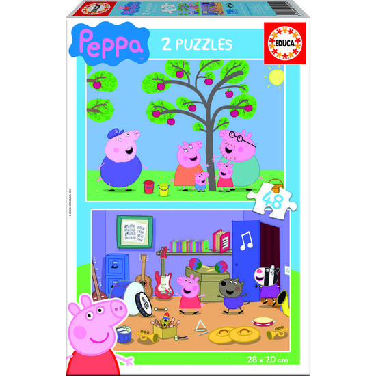 PEPPA PIG PUZZLE DOBLE 2X48 image 0