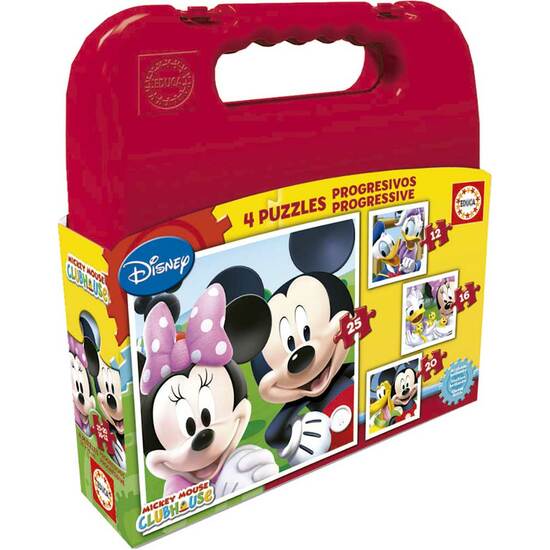 MALETA 4 PUZZLES PROGRESIVOS MICKEY image 0