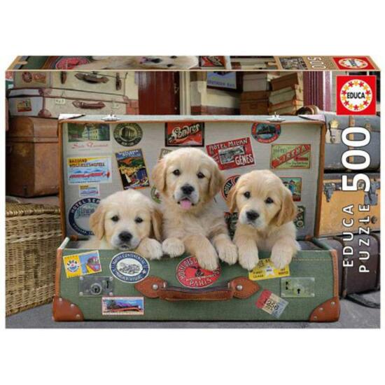 PUZZLE 500 PZAS. CACHORROS EQUIPAJE image 0