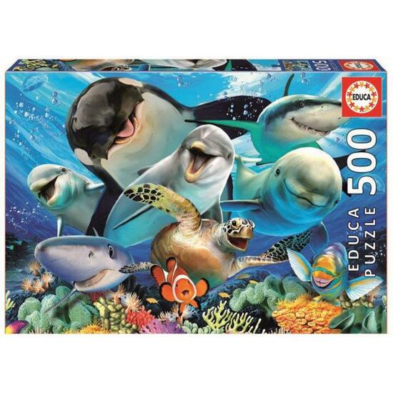 PUZZLE 500 PZAS.SELFIE BAJO EL AGUA image 0