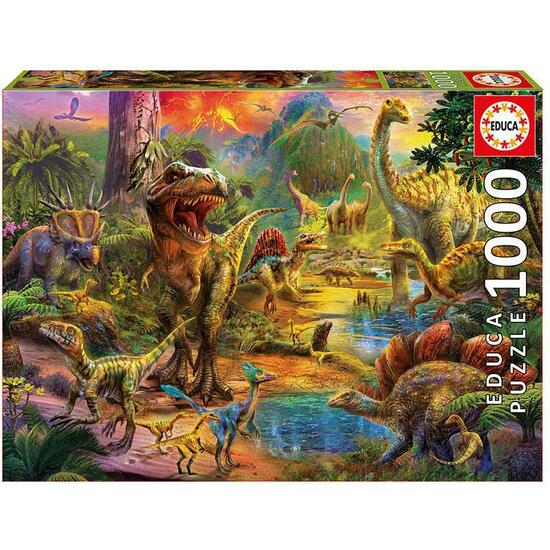 PUZZLE EDUCA 1000 PZA TIERRA DINOSAURIO image 0