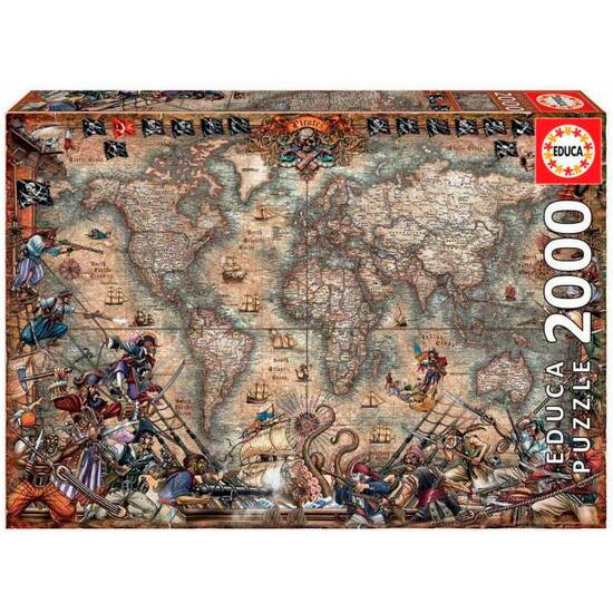 PUZZLE 2000 PZAS. MAPA DE PIRATAS image 0