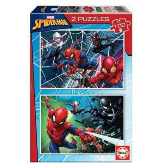 SPIDERMAN PUZZLE DOBLE 2X100 image 0