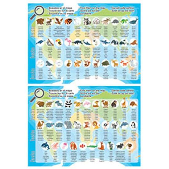 PUZZLE EDUCA 150 PZAS MAPA ANIMALES image 1