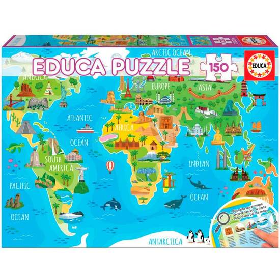 PUZZLE EDUCA 150 PZAS MAPA MONUMENTOS image 0