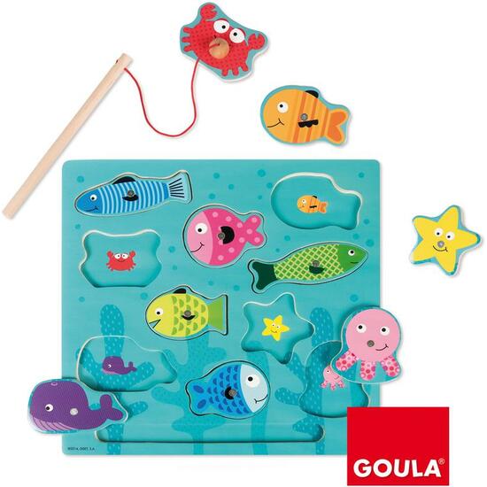 PUZZLE PESCA MADERA MAGNETICO image 0