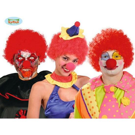 PELUCA RIZOS PAYASO ROJA image 0