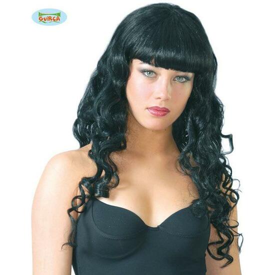 PELUCA LARGA RIZOS NEGRA BELLA image 0