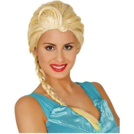 PELUCA PRINCESA RUBIA TRENZA image 0