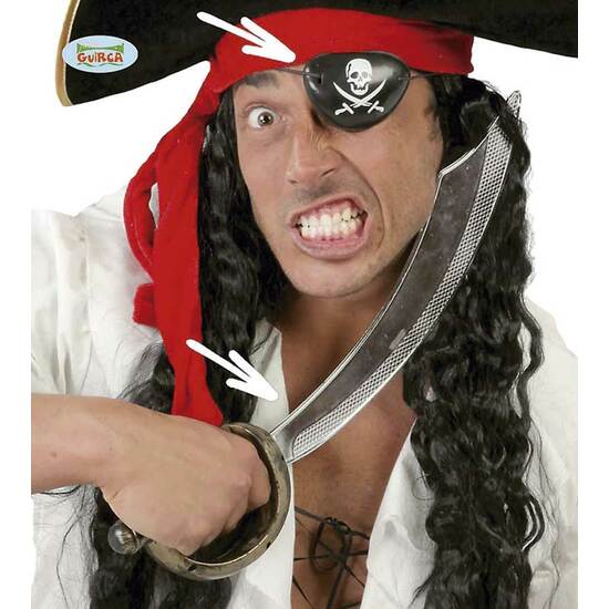 SABLE PIRATA CON PARCHE image 0