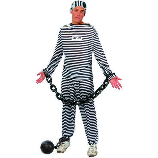 DISFRAZ ADULTO PRESIDIARIO image 0