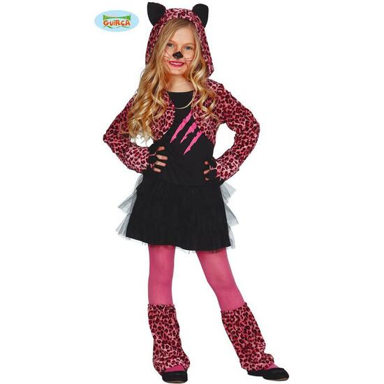 DISFRAZ 7-9 AÑOS PINK PAWS LEOPARD image 0
