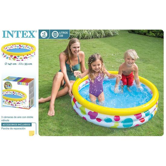 PISCINA HINCHABLE 3 AROS 147x33 cm - 330 L image 0