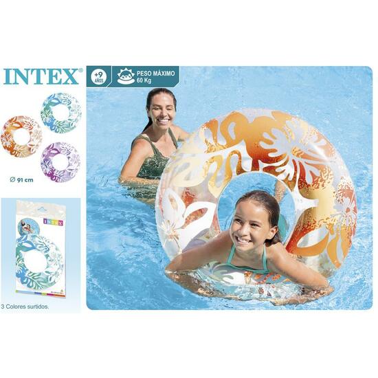 CIRCULAR HINCHABLE FLORES 91 CM. image 0