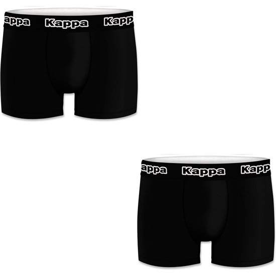 PACK 2 CALZONCILLOS BOXER KAPPA PARA HOMBRE EN COLOR NEGRO image 0