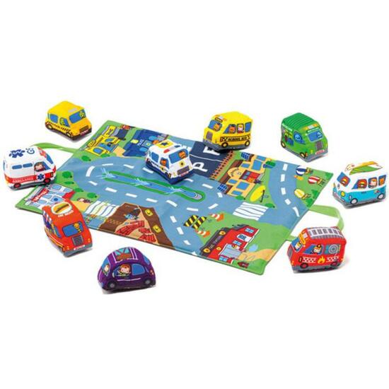 TAPIZ CIUDAD CON COCHES CITY & FUN image 0