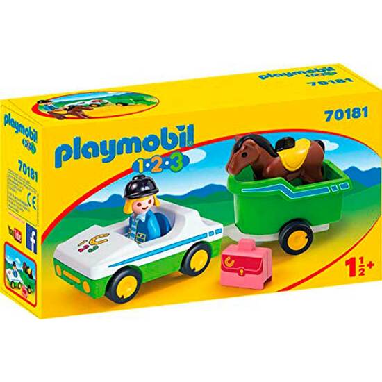 REMOLQUE C/CABALLO PLAYMOBIL 1.2.3 image 0