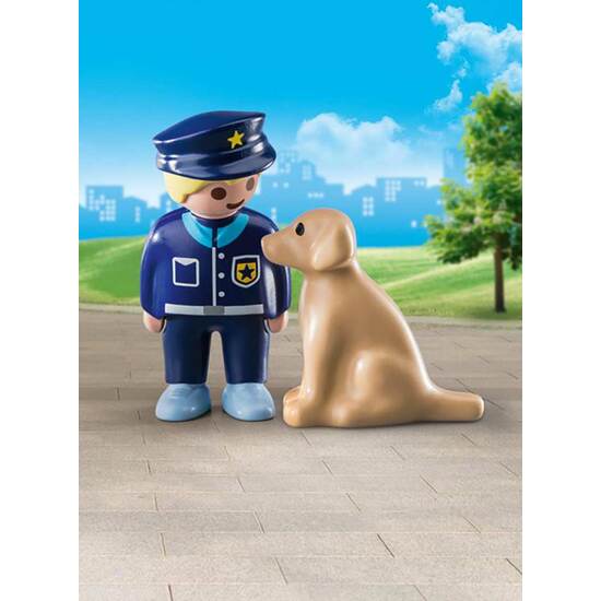 POLICIA CON PERRO PLAYMOBIL 1.2.3 image 1