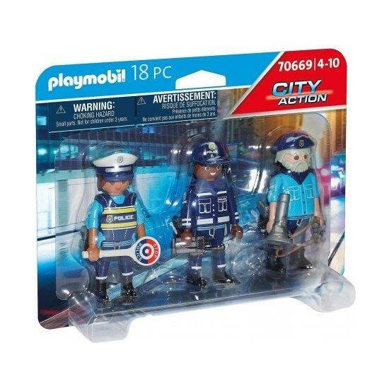 SET FIGURAS POLICIA PLAYMOBIL image 0