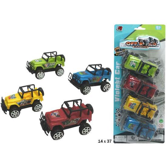 BLISTER 4 JEEPS COLORES image 0