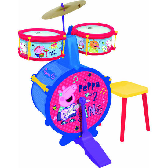 BATERIA C/BANQUETA PEPPA PIG image 0