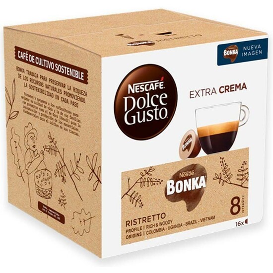 DOLCE GUSTO BONKA RISTRETTO 16UDS - INTENSIDAD 8 image 0