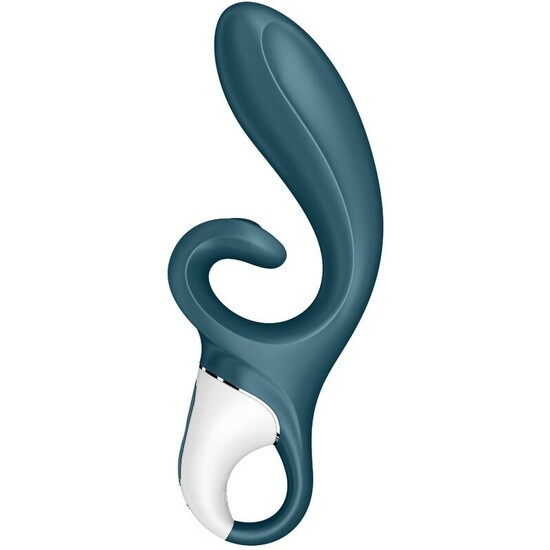 SATISFYER HUG ME RABBIT VIBRATOR GREYBLUE image 2