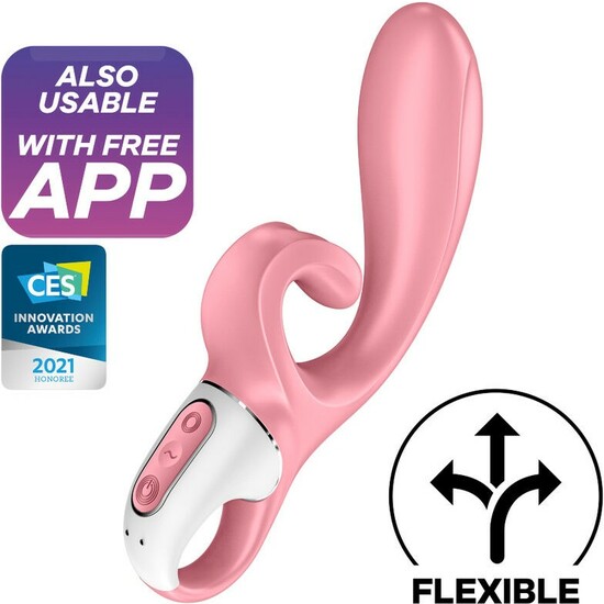 SATISFYER HUG ME RABBIT VIBRATOR PINK image 0