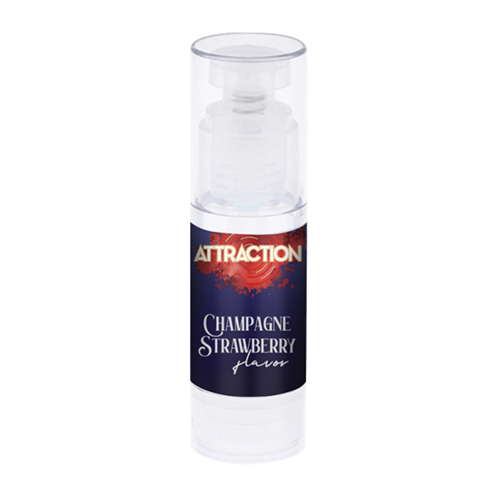 MASSAGE OIL ATTRACTION CHAMPAGNE STRAWBERRY 50 ML image 1