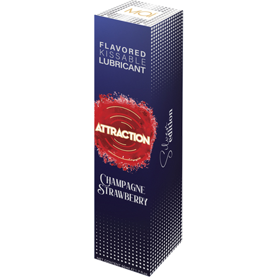 LUBRICANT ATTRACTION CHAMPAGNE STRAWBERRY 50 ML image 2