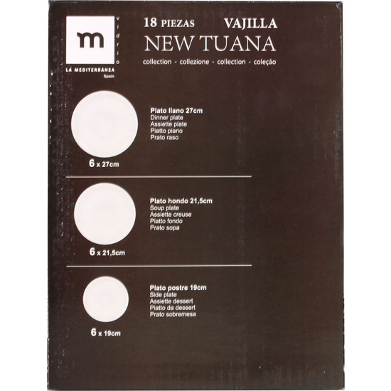 VAJILLA 18 PCS NEW TUANA image 2