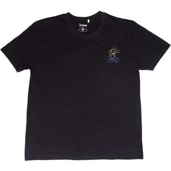 CAMISETA CORTA ACID WASH DISNEY PRIDE BLACK image 0