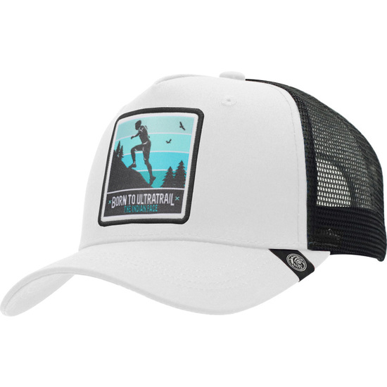 GORRA TRUCKER BORN TO ULTRATRAIL BLANCA THE INDIAN FACE PARA HOMBRE Y MUJER image 0