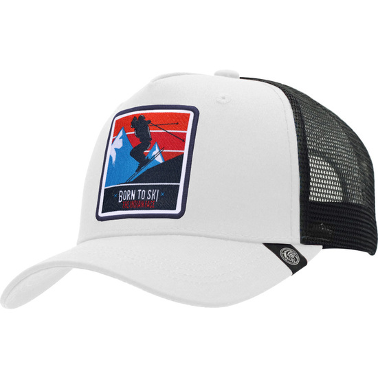 GORRA TRUCKER BORN TO SKI BLANCA THE INDIAN FACE PARA HOMBRE Y MUJER image 0