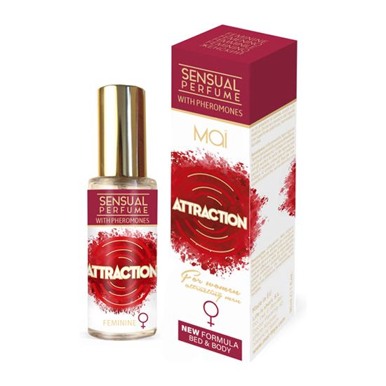 FEMININE PERFUME WITH PHEROMONES (ATTRACTION 30ML image 0