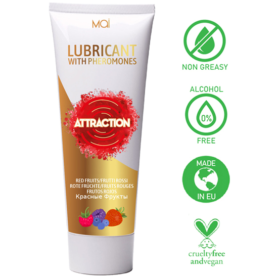 LUBRICANT WITH PHEROMONES MAI ATTRACTION RED FRUITS 75 ML image 0