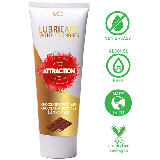 LUBRICANT WITH PHEROMONES MAI ATTRACTION CHOCOLAT 75 ML image 0