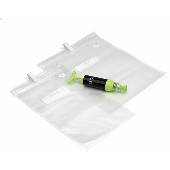 10 BOLSAS DE VACÍO REUTILIZABLES + 1 BOMBA MANUAL image 0