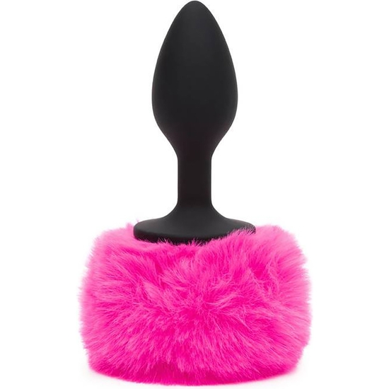 NON-VIBRATING BUTT PLUG SMALL - BLACK/PINK image 3
