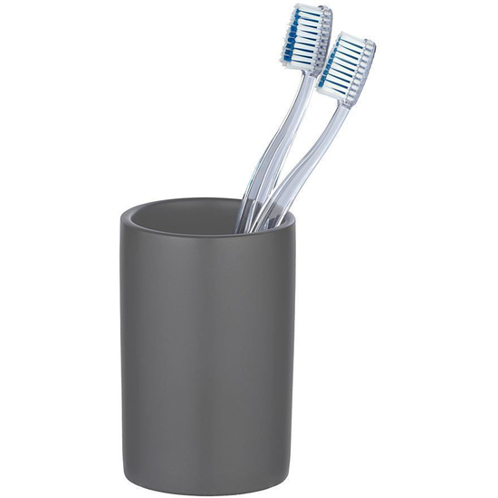 VASO DE DIENTES POLARIS, GRIS MATE image 1