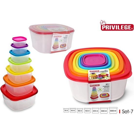 SET 7PC LUNCH BOX - PRIVILEGE image 0