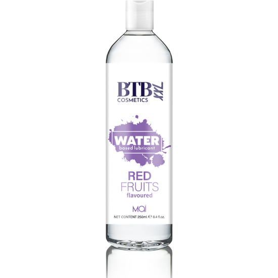 BTB WATER BASED FLAVORED RED FRUITS LUBRICANT 250ML image 0