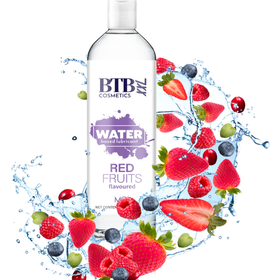 BTB WATER BASED FLAVORED RED FRUITS LUBRICANT 250ML image 1