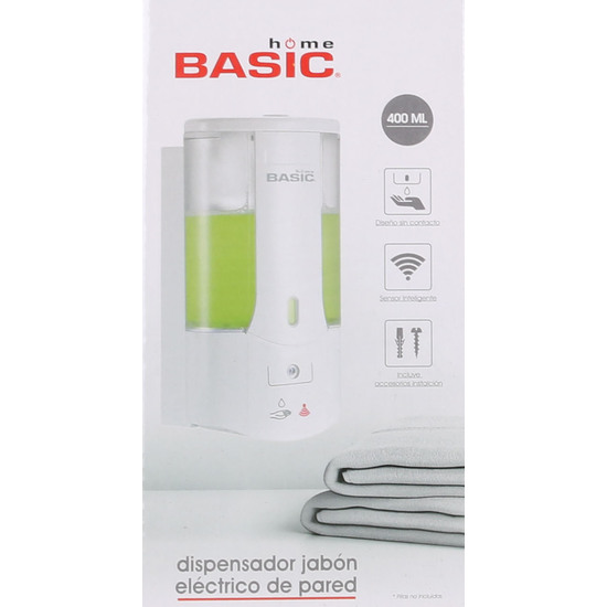 DISPENSADOR JABON ELECTRICO PARED ABS - BASIC HOME image 1