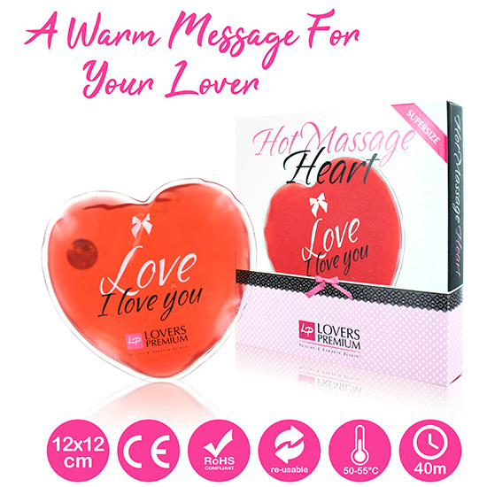 LOVERSPREMIUM - HOT MASSAGE HEART XL LOVE image 1