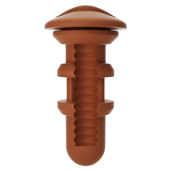 AUTOBLOW - A.I. SILICONE MOUTH SLEEVE BROWN image 1
