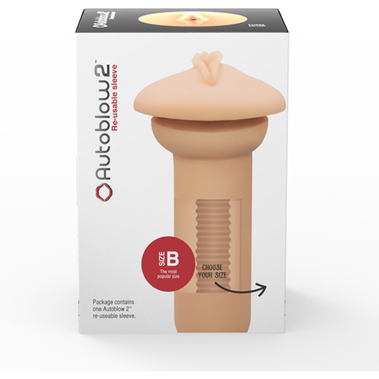 AUTOBLOW - 2 PLUS XT VAGINA SLEEVE - SIZE B image 0