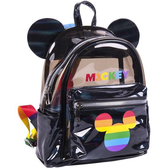 MOCHILA CASUAL MODA TRANSPARENTE DISNEY PRIDE MULTICOLOR image 0